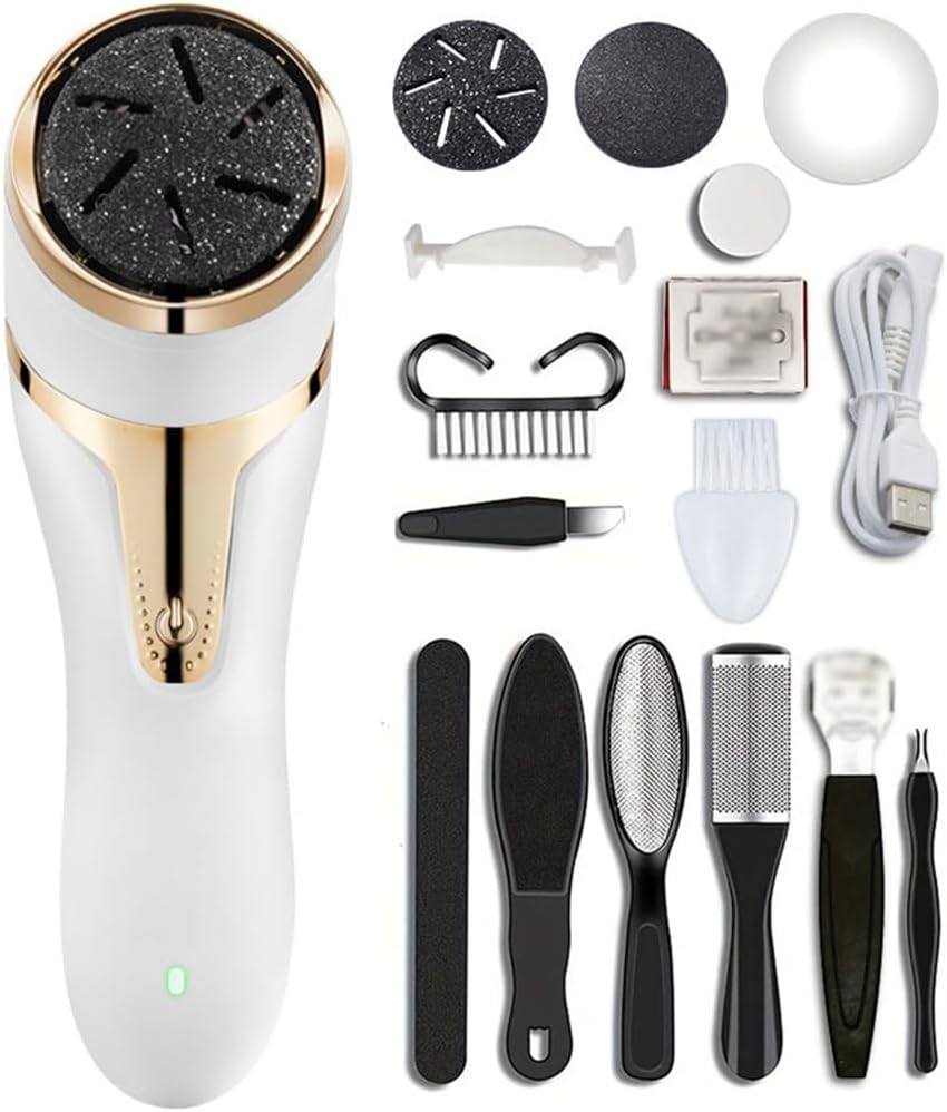 10 Piece Set of Foot Grinder Charging Electric Trimmer To Remove Calluses
