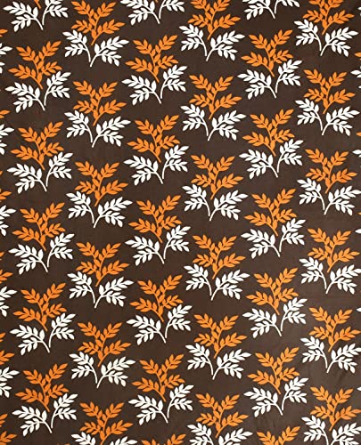 Image of Woah Washing Semi Automatic Washing Machine Cover Suitable for Washing Machine Cover (5 Kg to 8 Kg) (Brown Leaf)