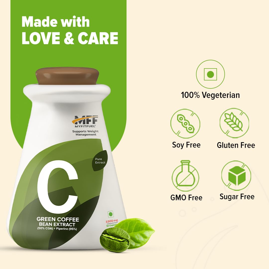 Buy Now Green Coffee Bean Extract (50% Cga) With Piperine 95%, (1500... 6 Buy Now Green Coffee Bean Extract (50% Cga) With Piperine 95%, (1500...