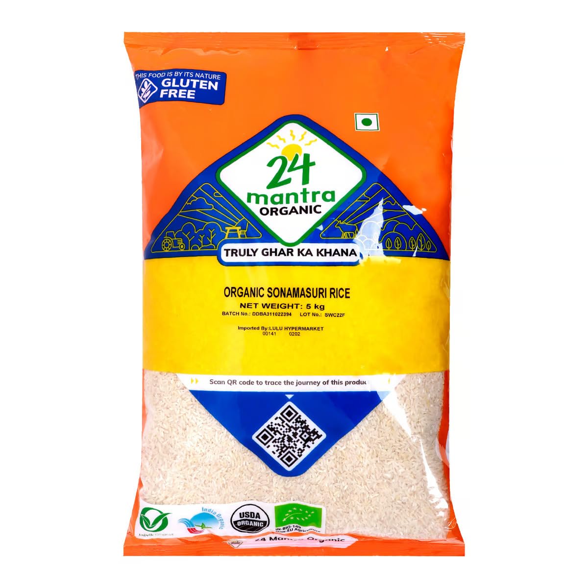 24 mantra organicSonamasuri Rice 5kg