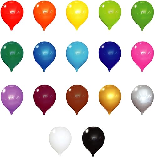 PermaShine - Globos de repuesto reutilizables de 13 pulgadas sin helio (paquete de 4) - Globos de plástico permanente para interiores y exteriores - disponible en Yaxa Guatemala