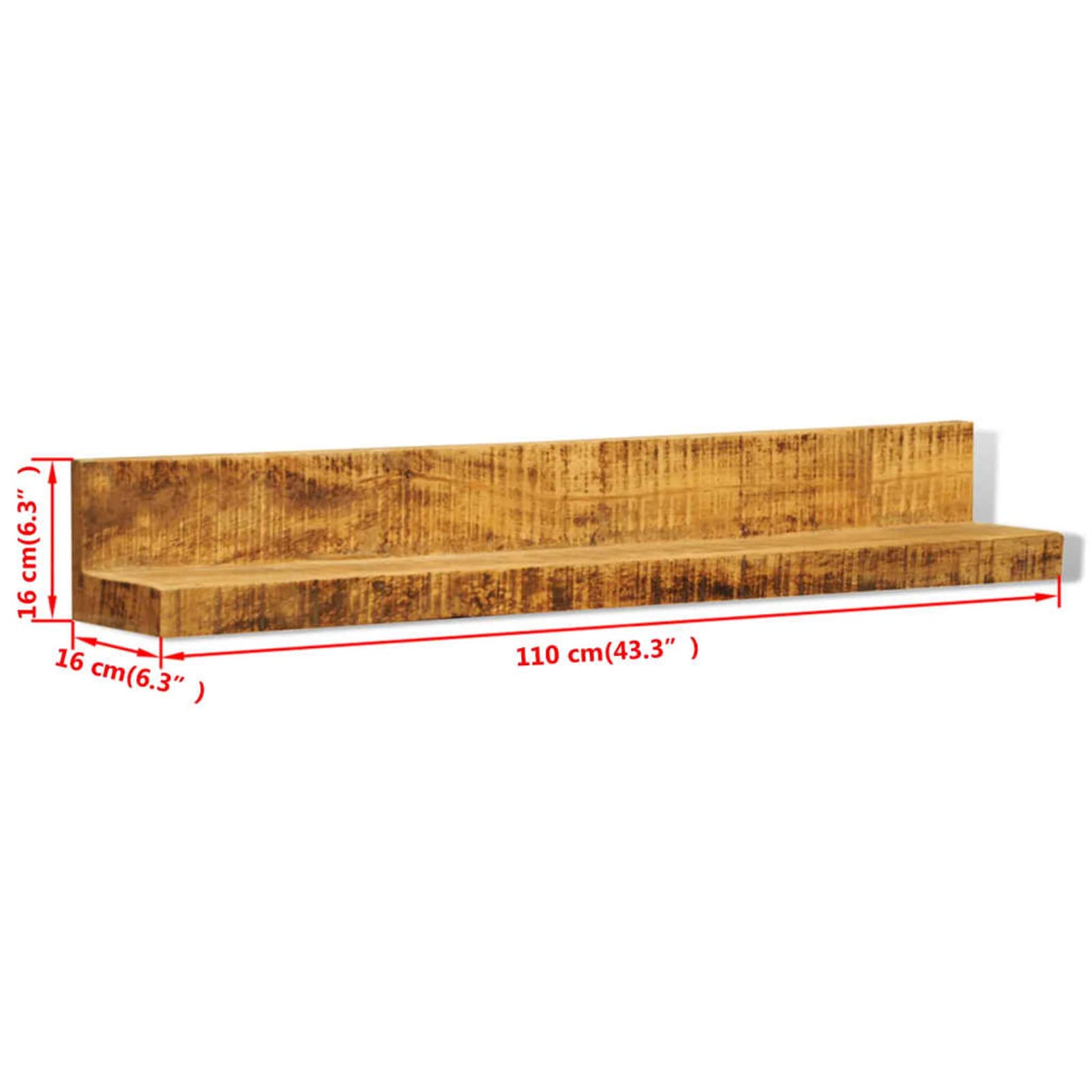 Homgoday Estantes de pared de madera maciza, 2 artículos, armario librería vitrina, librería vertical para ahorrar espacio, librería de suelo, para salón o estudio