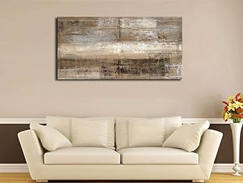 陶板 抽象ART vintage item Amazon.com: Abstract Wall Art Living Room Wall Decor Retro