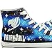 Telacos Fairy Tail Anime Logo Cosplay Shoes Canvas Shoes Hand-Painted Shoes Sneakers Luminous