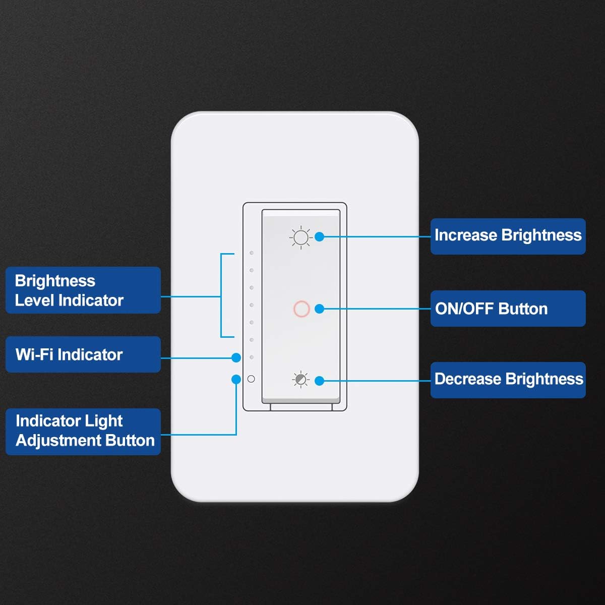 Rеvіеw [4 Pack] BESTTEN WiFi Dimmer Switch, Smart Light Switch for LED Dimmable Lights, Remote Control and Timer Functions, Compatible with Alexa/Google Assistant/IFTTT, ETL & FCC Approved