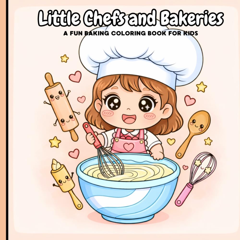 CUTE Little Chefs & Bakeries: Whimsical Culinary Coloring Adventures: Livro de colorir