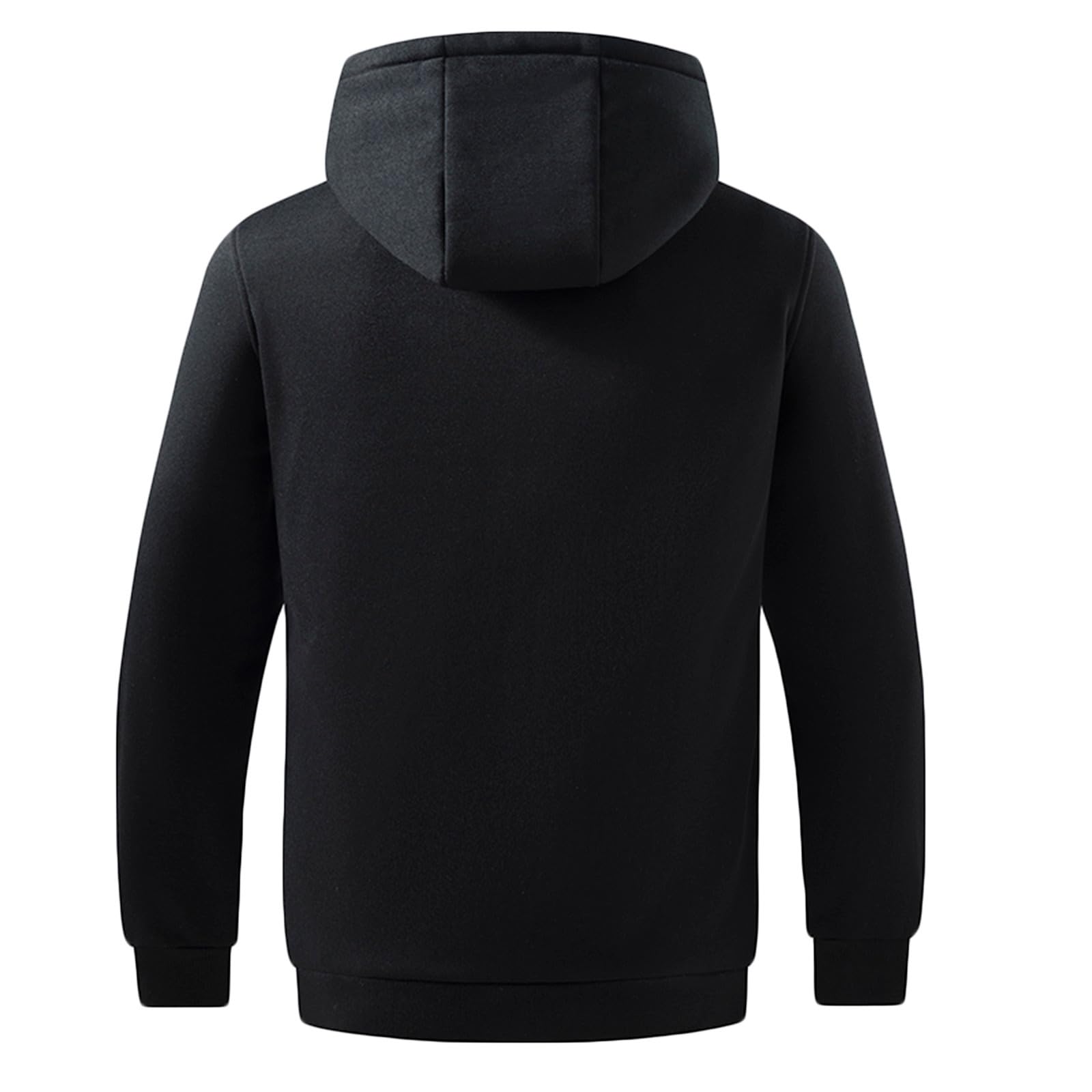 UHouse Beheizbare Sweatjacke Herren Winter Heizjacke mit 5 Heizzonen USB Beheizbarer Hoodie mit LED Elektrische Beheizte Jacke Männer Wärme Winterjacke Große Größen Kapuzenjacke M-5XL