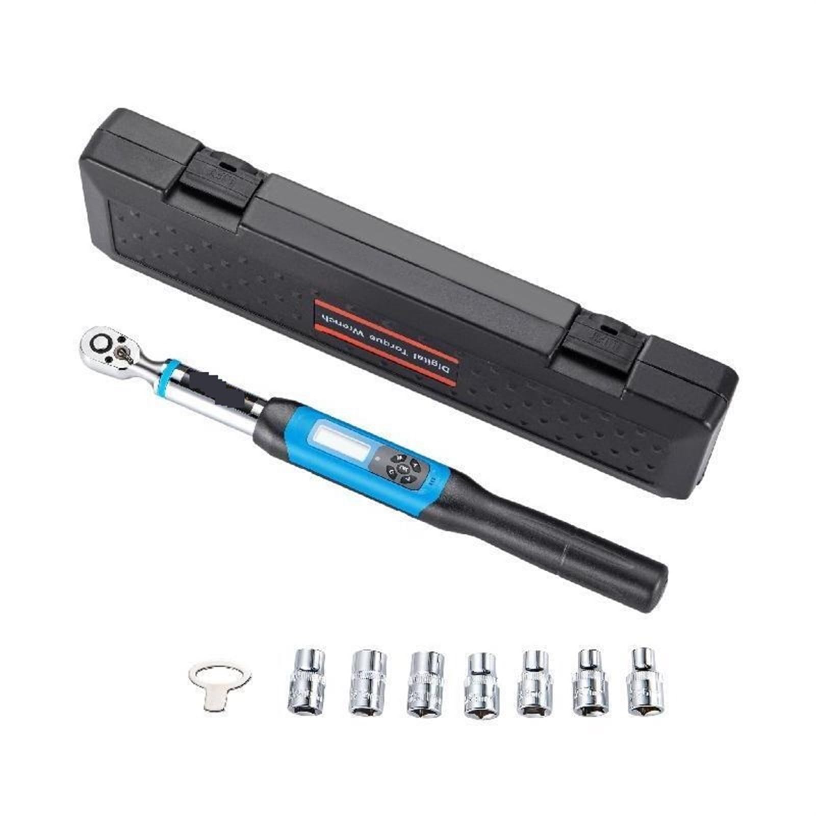 Jvddi 4.2-85 N-M Pakjel Digital Torque Wrench, 3/8In Bidirectional Ratchet Head Professional Adjustable Bicycle Repair Hand Tools 1.5-30/4.2-85 Nm (Color : Size : 1)