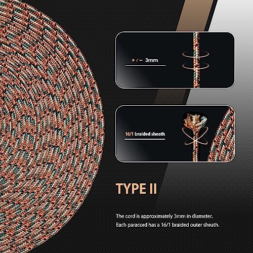 Abma Cord Paracord 425 lbs 3mm 100% Nylon 30M - Treestand, Military-treestand, 30 Meters - Image 4