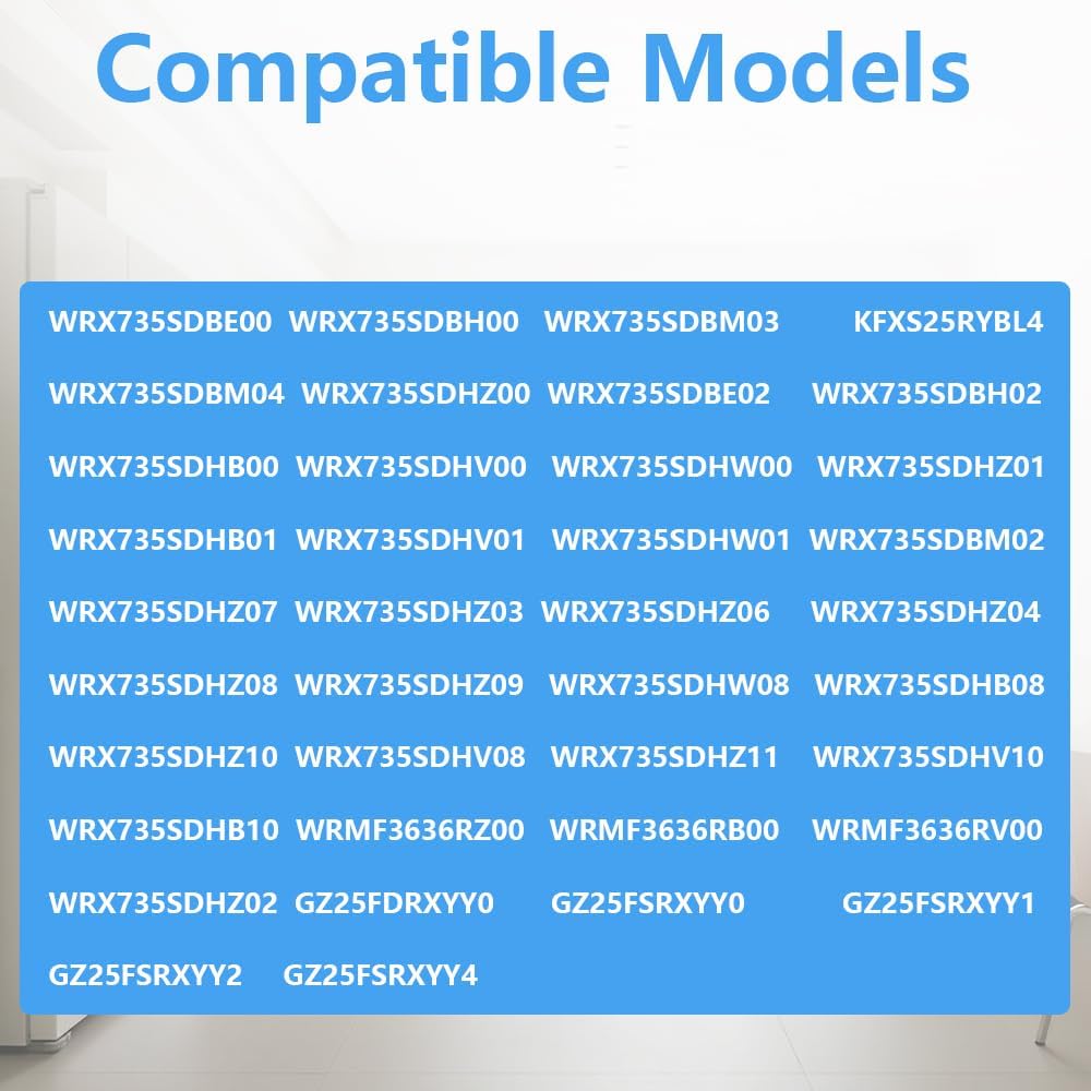 Upgraded W10830274 Refrigerator Door Gasket Replacement for Whirlpool Maytag Kitchen Aid Replaces W10830274 W10443273 4454925 PS11759518 W10294127