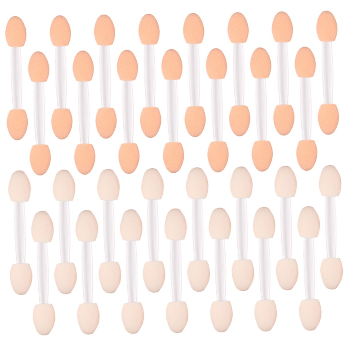 FRCOLOR Makeup Brushes Eyeshadow 2 Size Round Brush Heads Gentle and Smooth for Natural to Dramatic Eyes