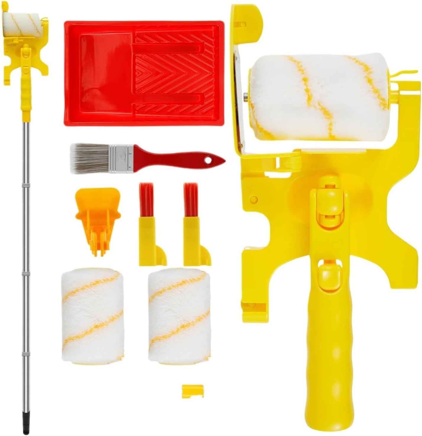 1.2mローラーブラシペイントショートロングハンドルルームウォールペイントキット家庭用ツールに対応(B 1.2M)