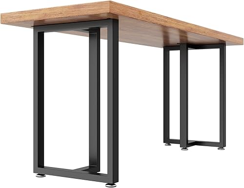 Patas de metal para mesa de 28 pulgadas de alto x 17.7 pulgadas de ancho con patas protectoras ajustables, patas de metal industrial y rĂşstico, Patas de metal para mesa de 28 pulgadas de alto x 17.7 pulgadas de ancho con patas protectoras ajustables, patas de metal industrial y rĂşstico,