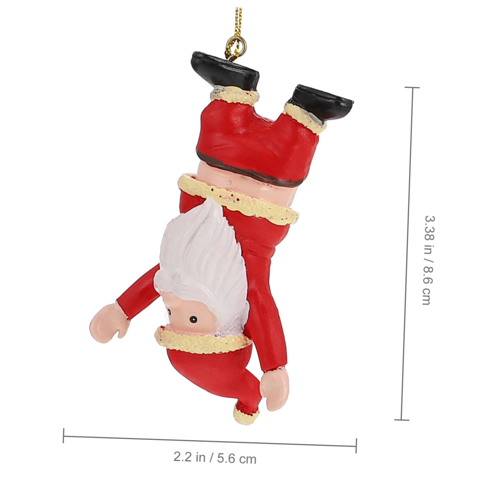 OUNONA 4stücke Weihnachtsmann Aus Hochwertigem Harz Dekorative Xmas Pendants Für Weihnachtsbaum Und Festliche Anlässe Als Oder Fotorequisite