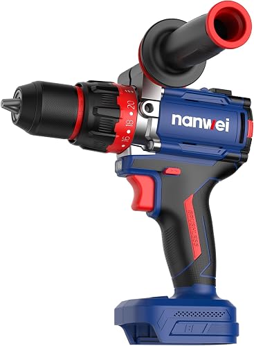 Brushless Hammer Drill for Makita 18V Battery,1100in-lbs,Tool Only | Drills into Concrete, Brick, Metal & Wood | 1/2" Keyless Metal Chuck | 20+1 Position Clutch