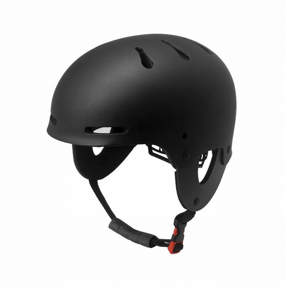 GZZ Casco da Sci Nautico di Protezione Antinfortunistica per Sport Acquatici, Elmetto Drifting per Il Salvataggio del Limite di Acqua per Uomini e Donne,Nero Opaco,S/M