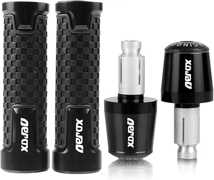 for Yamaha AEROX 155 2017 2018 2019 2020 2021 7/8 22mm Motorcycle Hand Grips Handle Bar Anti-Skid Handlebar Hand Grip Ends Plug Grips Color Black