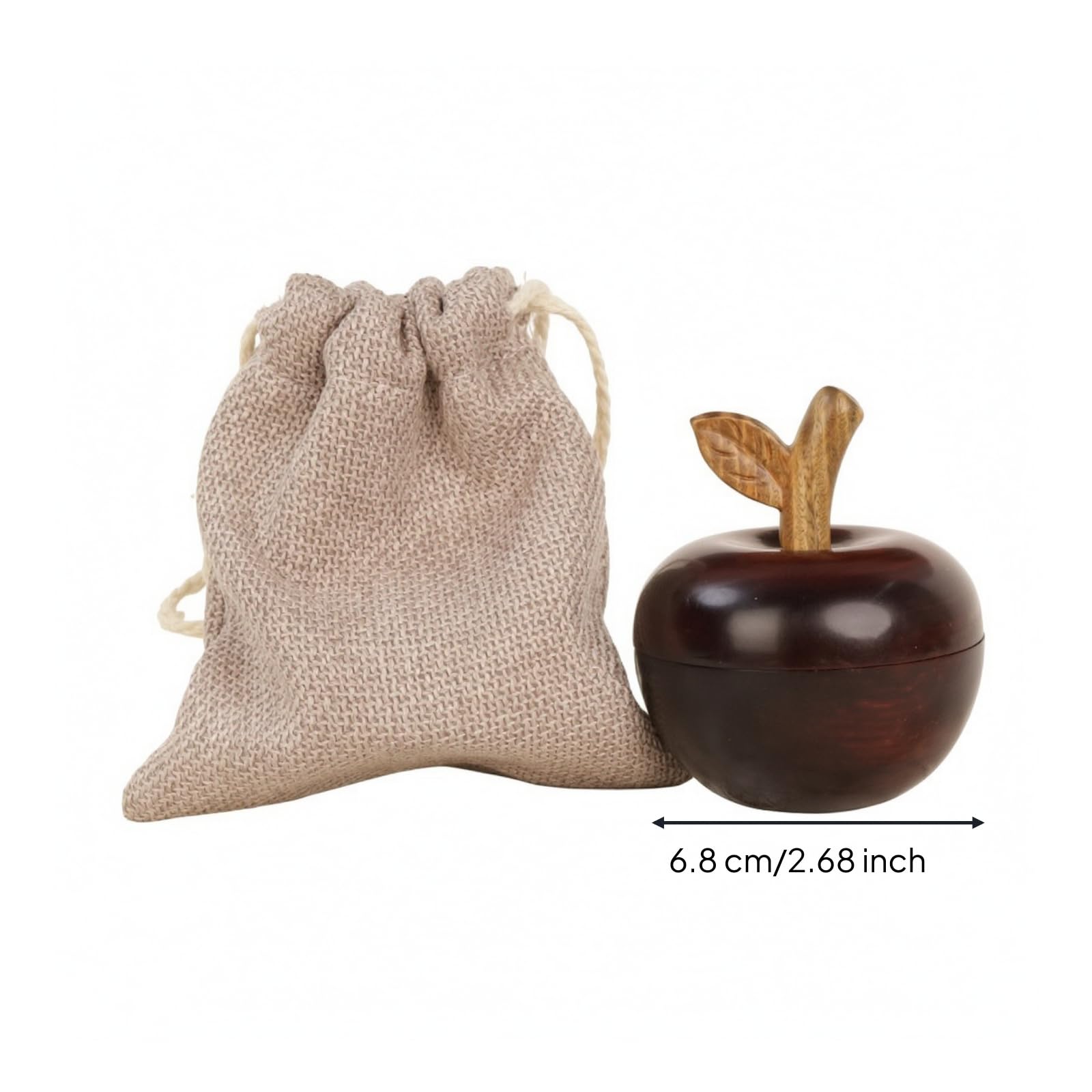 Peine Sándalo Portátil, Con Bolsa