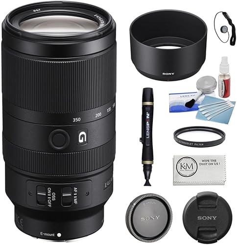 Sony Lente E de 2.77 a 1.49 pulgadas f4.5-6.3 G OSS con filtro UV de 2.76 pulgadas + kit de limpieza de cámara de 5 piezas + bolígrafo de limpieza
