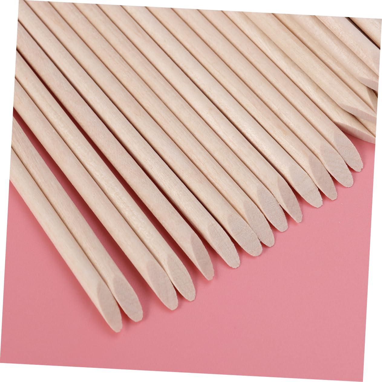 10 Sets Nail Art Sticks 11 3 Cm Nagelhautschieber Flaches Ende Hartholzmaterial 100 Stück * 10