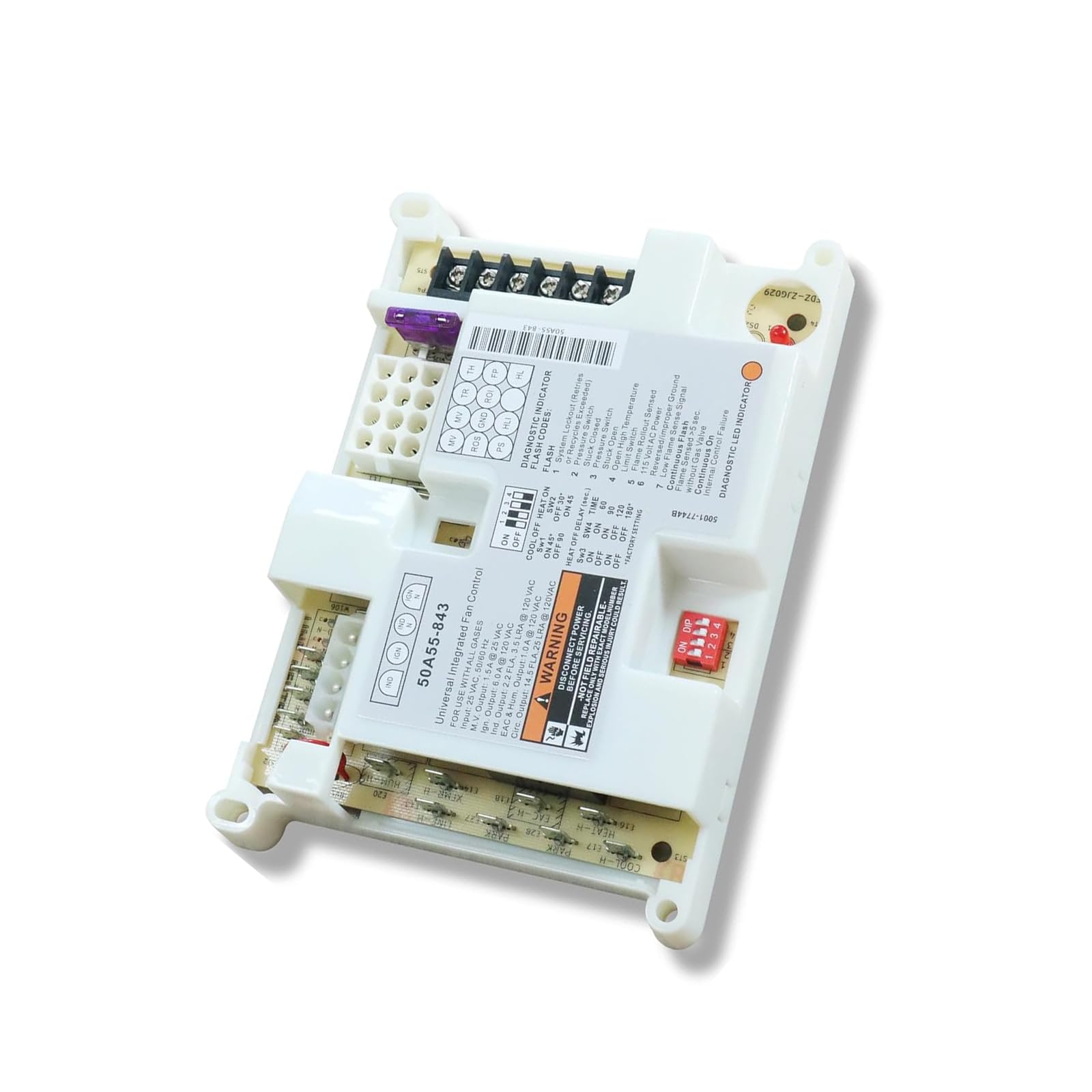 Fast Ignition GasControl Board Compatibles with 50A55-843 Furnaces Systems Furnaces Control Circuit Board