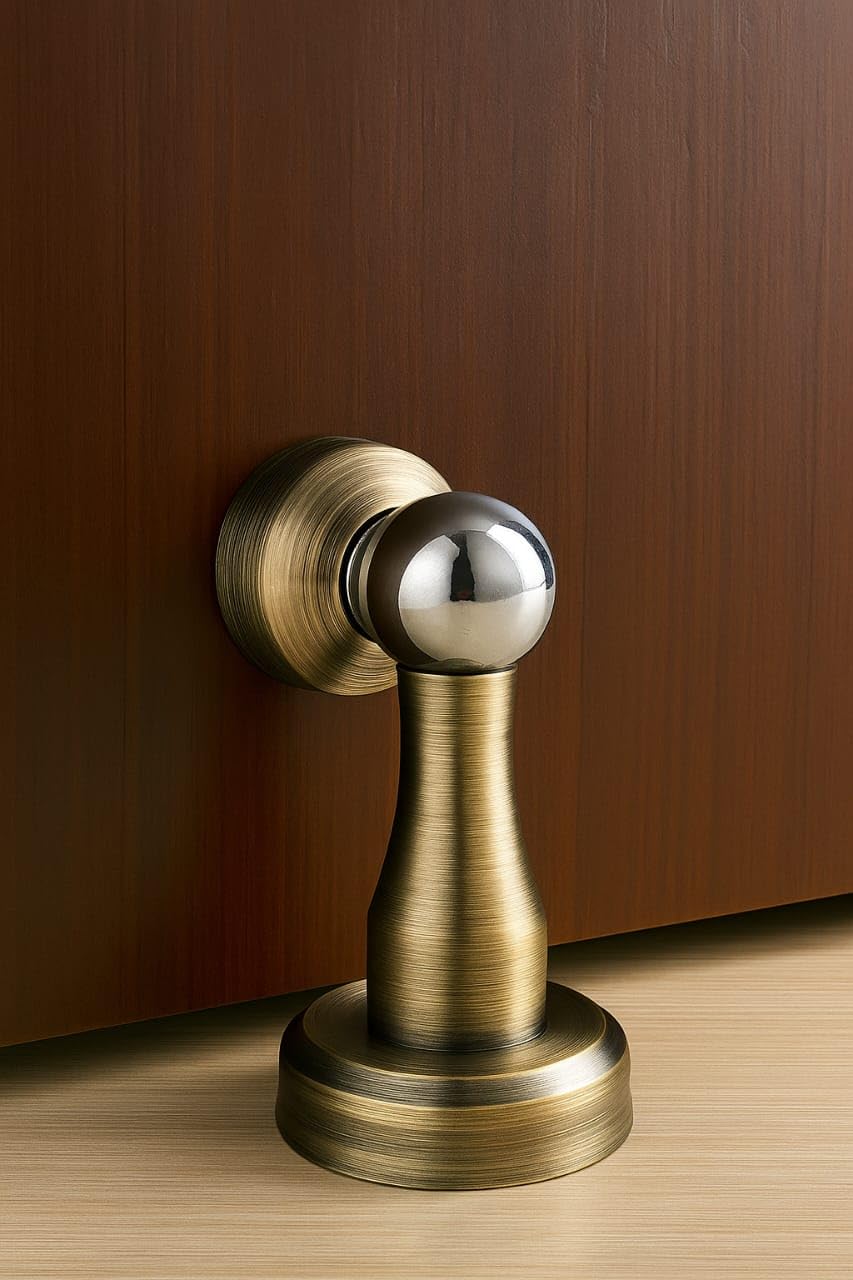 DHAKAD Stainless Steel Magnetic Door Catch – 4 Inch, 165g – Heavy Duty Magnet Door Stopper for Home, Office & Wooden Doors/Flush Door (Z Black) — Amazon image 8