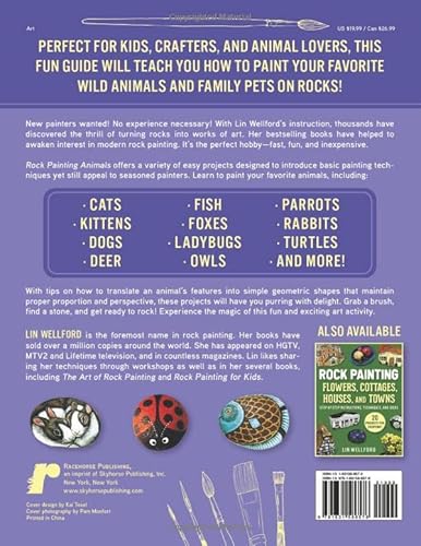 Rock Painting Animals: Step-By-Step Instructions, Techniques, and Ideas--20 Projects for Everyone!
