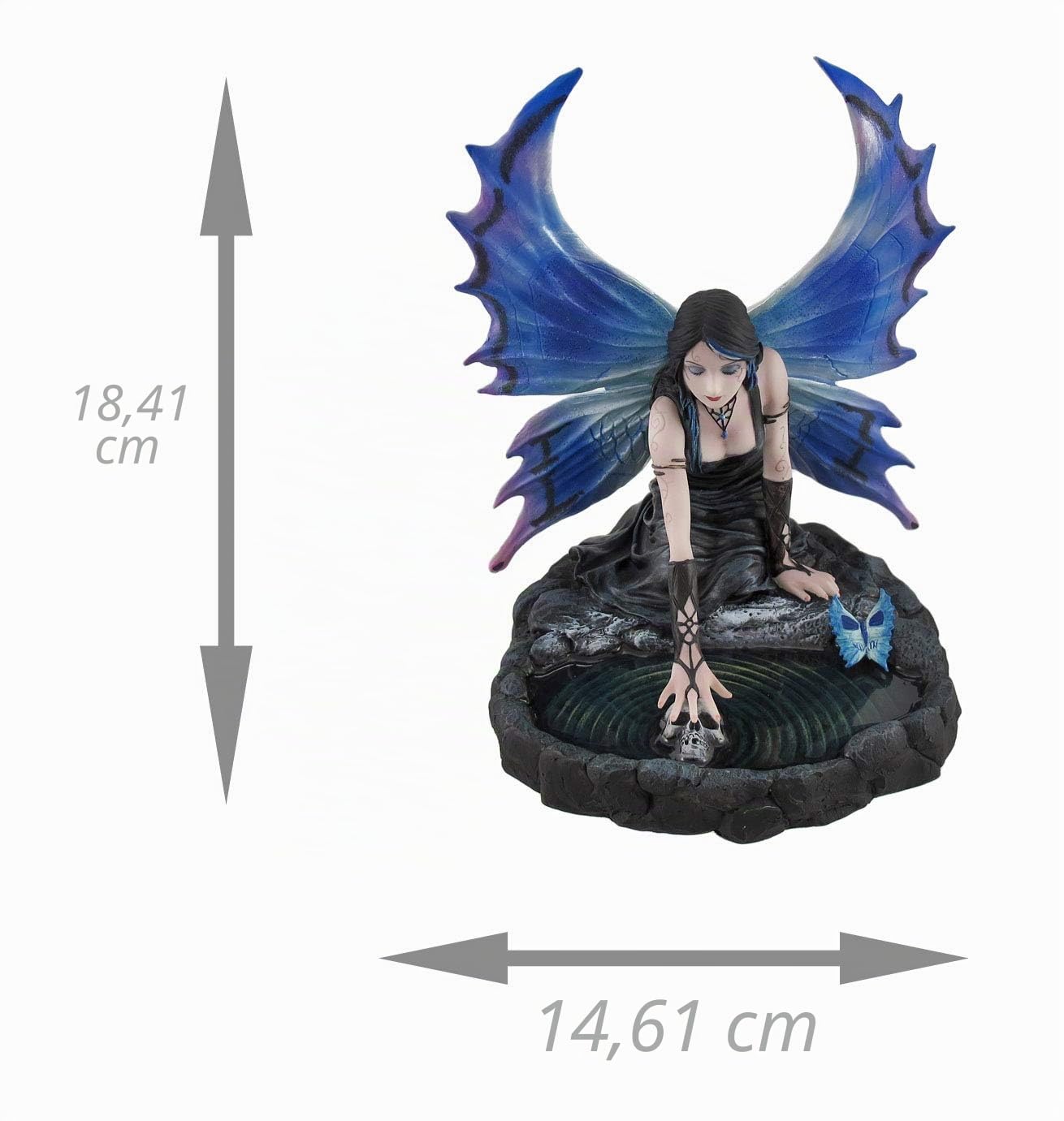Nemesis Now Immortal Flight Fairy Statuina, blu, 18,4 cm