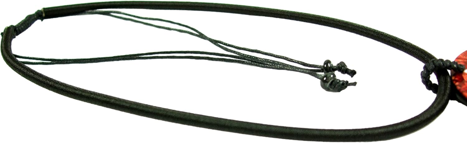 Natural Red Coral Mother of Pearl Cone Shell Pendant Beads Cord Necklace Handmade Women Jewelry DA098-N, Red, Black - Image 4