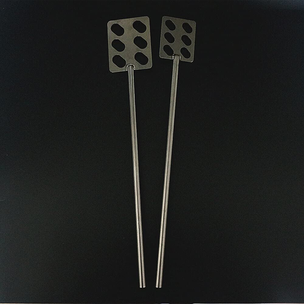 Varilla agitadora superior, Paleta de acero inoxidable cuadrada for laboratorio, 1 unidad, ancho de hoja: 40 mm, 50 mm, 60 mm, 80 mm, con varilla for agitador.(80x8x350mm)