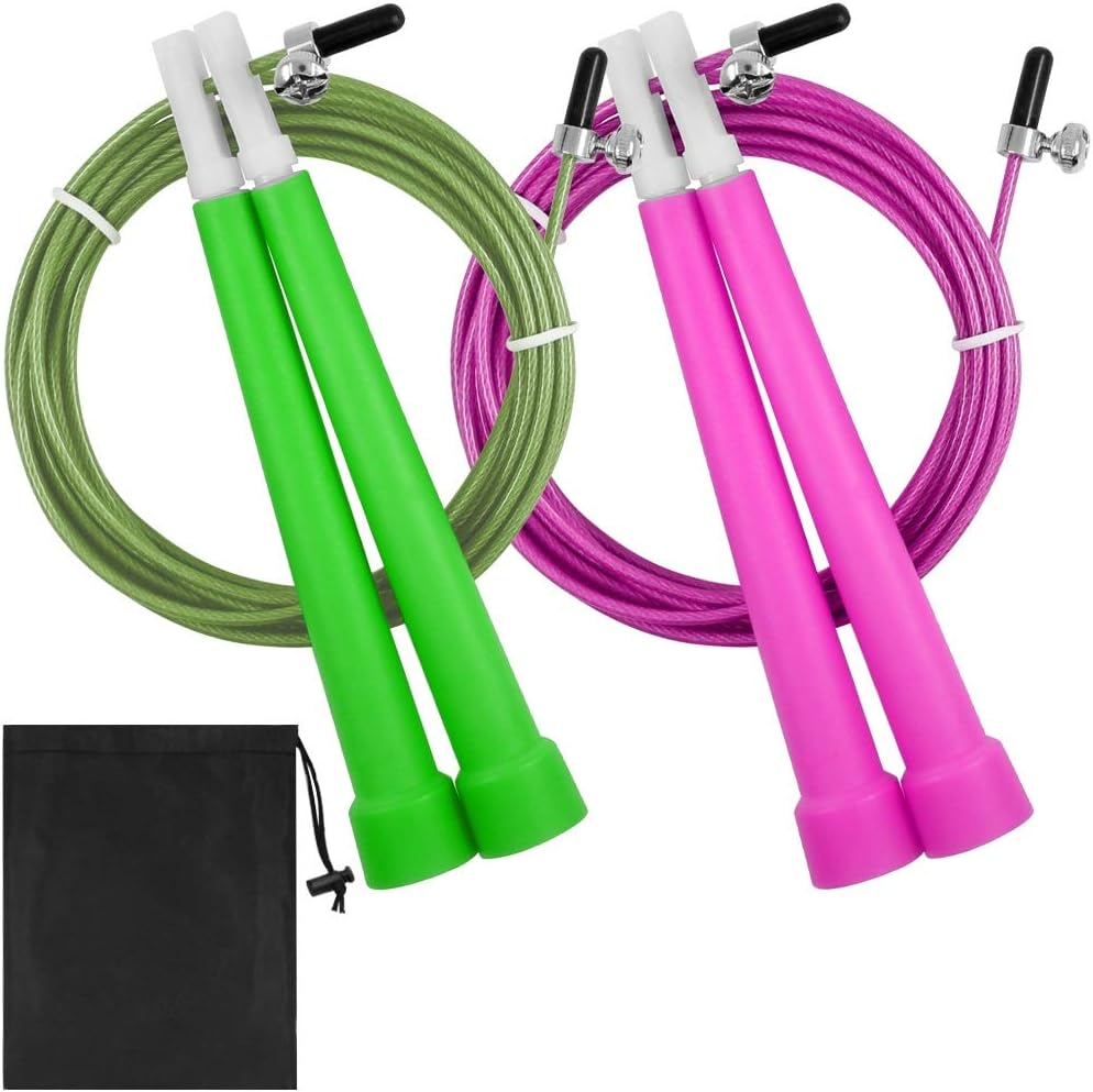 Jump Ropes Premium Quality Length Adjustable, SourceTon 2 Pack Jump
