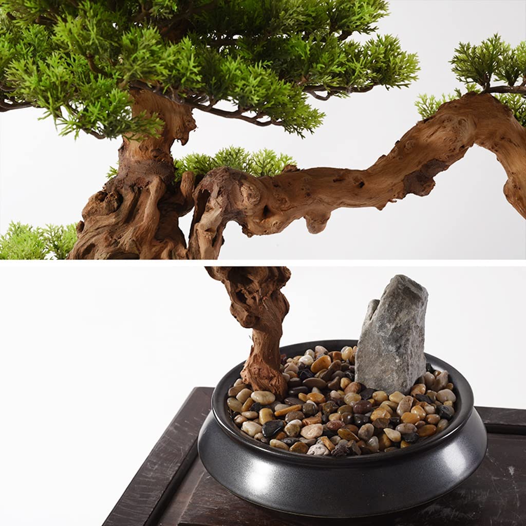 Artificielle Bonsaï Arbre Simulation Pin Artificiel Bonsaï Plantes Zen Décoration De Jardin Arbre Artificiel Bureau À Domicile Bureau Salon Décor Ornement, Hauteur 20,47'' Faux Plante Décoration