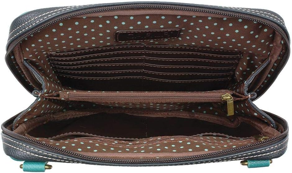 Chala Handbags Two Turtles Companion Organizer Crossbody Handbag - Turtle Lovers