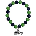 NFL Siskiyou Sports Womens Seattle Seahawks Fan Bead Bracelet One Size Team Color