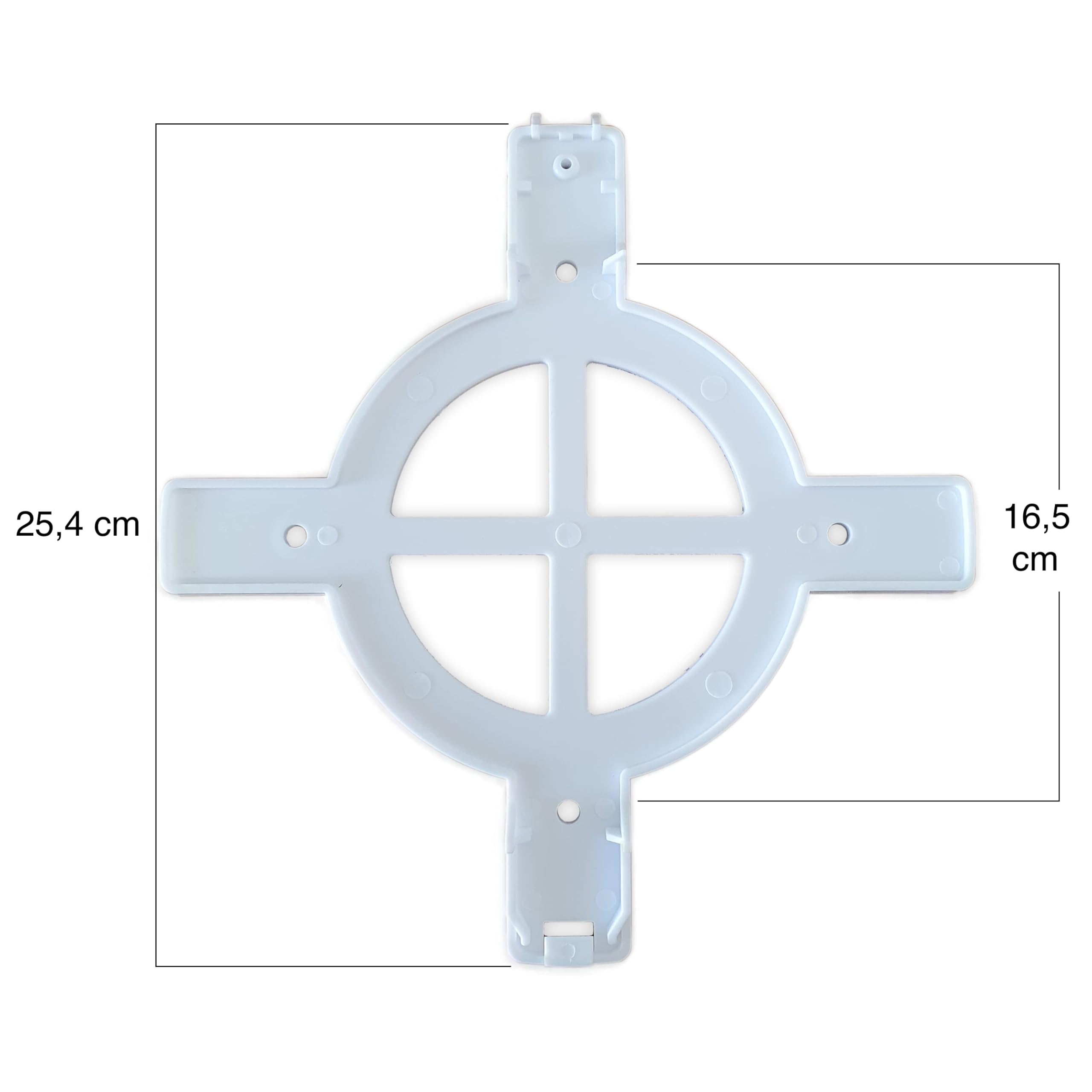 SWIMHOME Pack Iluminación Piscina | 2 Focos LED de Superficie + Control Remoto ON/Off | ABS Blanco Resistente | Ø29 cm 35W 12V/AC Blanco Frío 6000k