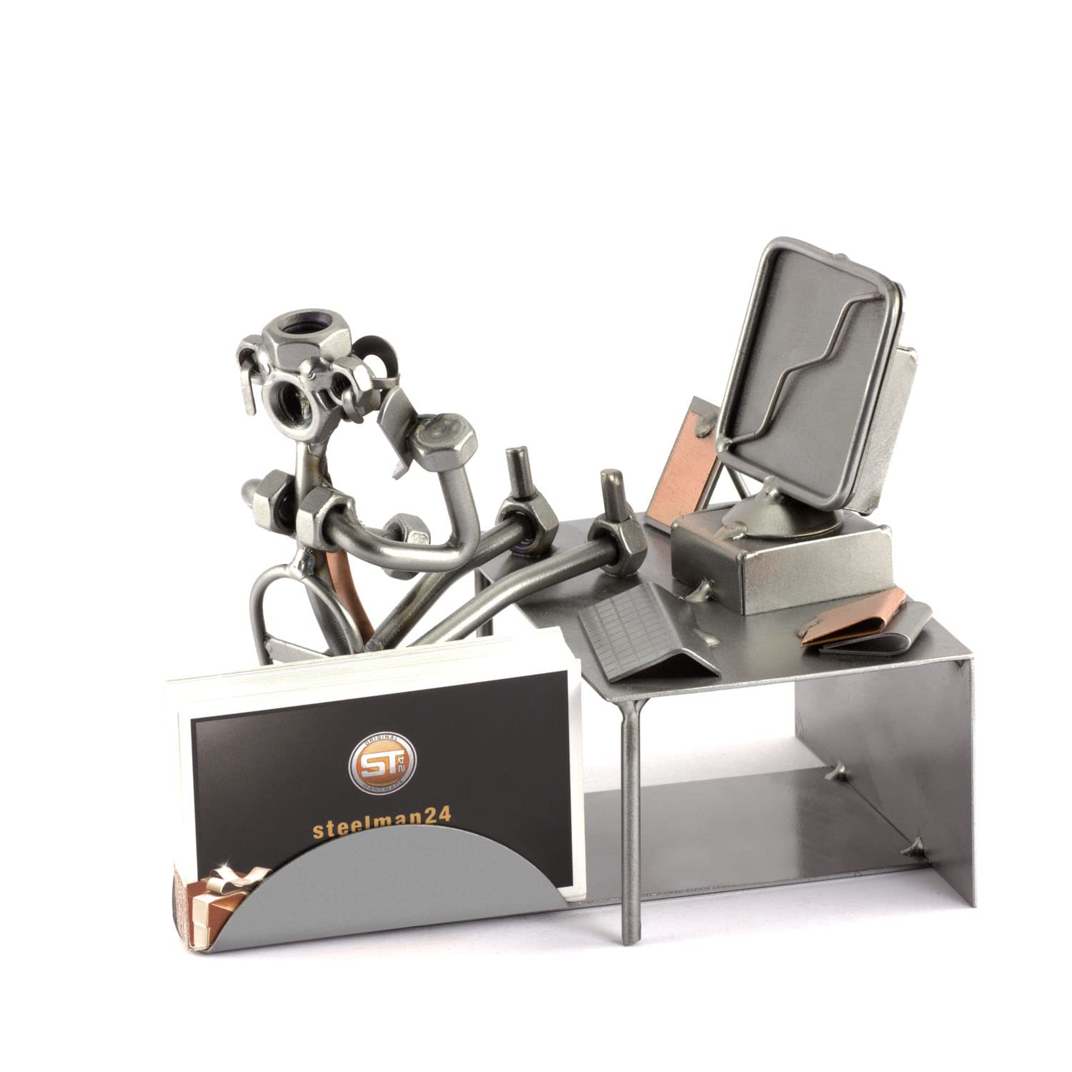 BRUBAKER Schroefmannetje tatoeëer- handwerk ijzeren figuur metalen mannetje - metalen