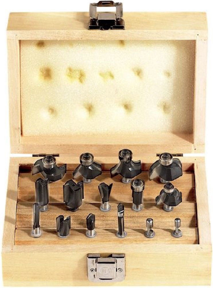 FERVI 0835/15 Pack de 15 brocas para madera abre agujeros con revestimiento de metal duro