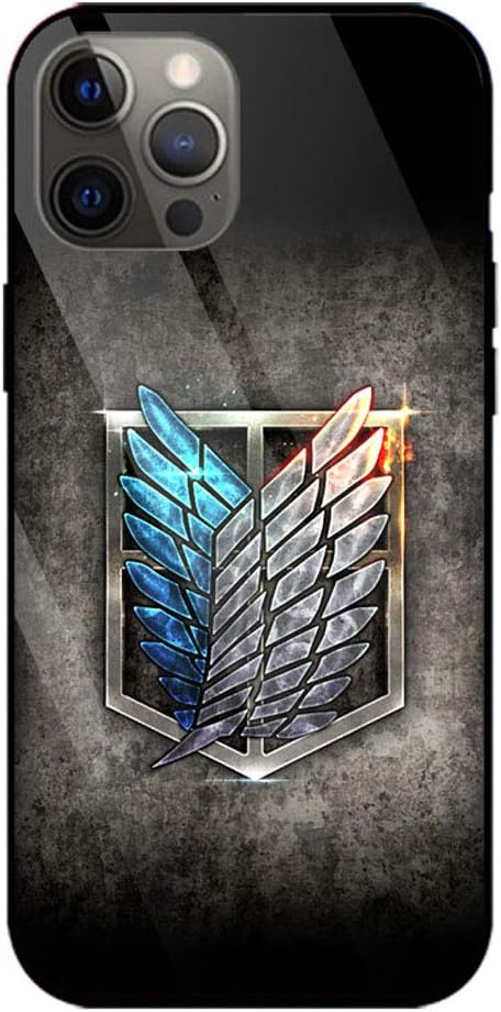 Amazon Co Jp Attack On Titan Smartphone Case For Iphone 7 Plus Or Iphone 8 Plus Tempered Mirror Glass Shockproof Hard Mobile Phone Case Anime Smartphone Case 10 Electronics