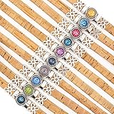 br 420 münchen  10mm natural cork with Ceramic beads handmade original women bracelet BR-420-MIX-10 - 10units