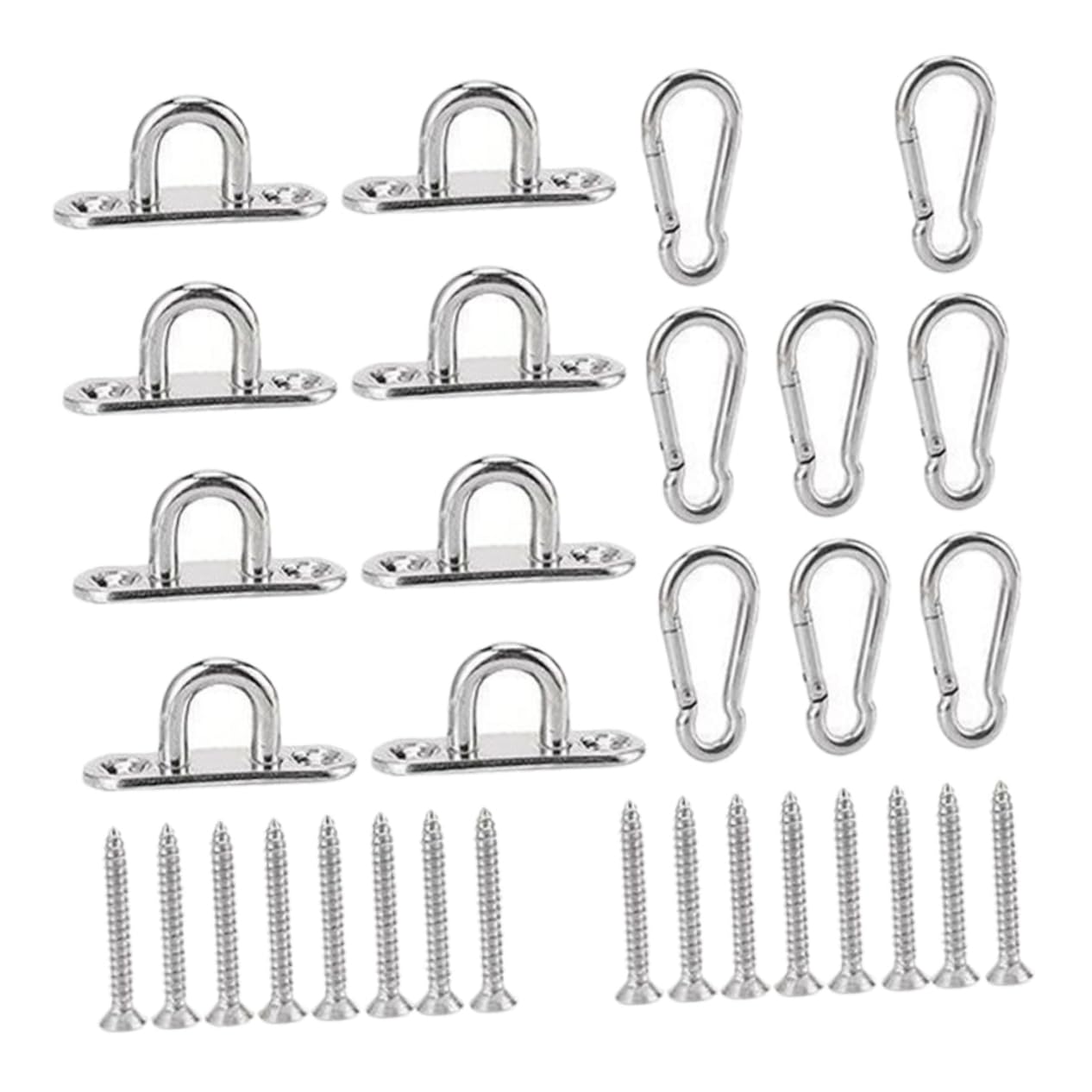 Unomor Stainless Steel Marine Application Hooks Pad Eye Plate for Boat and Wall Mount