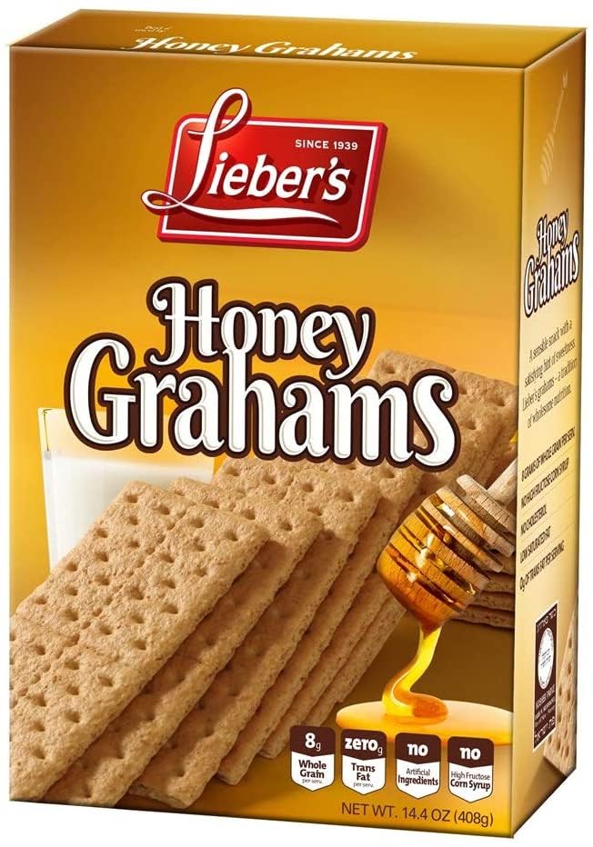 Honey Graham Crackers 408g | Cholesterol Free, No Artificial Colours, 0g Trans Fat, Kosher