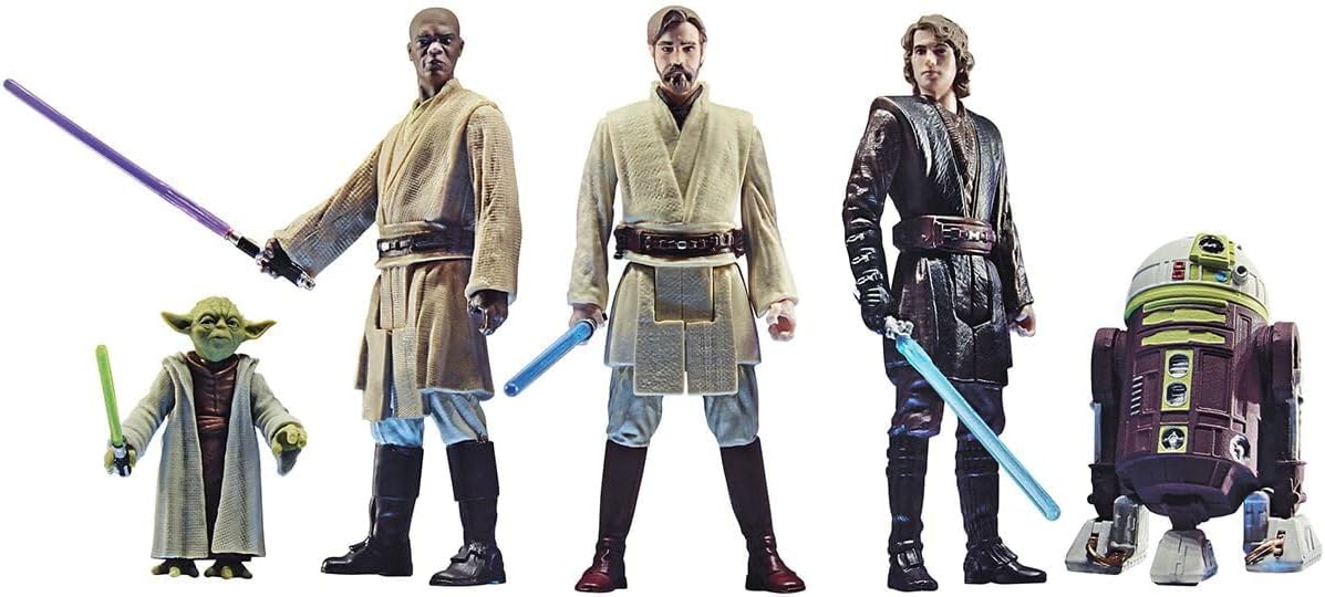 STAR WARS Celebrate The Saga Toys Jedi Order Action Figure Set, 3.75-Inch-Scale Collectible Figures 5-Pack, Toys for Kids Ages 4 and Up