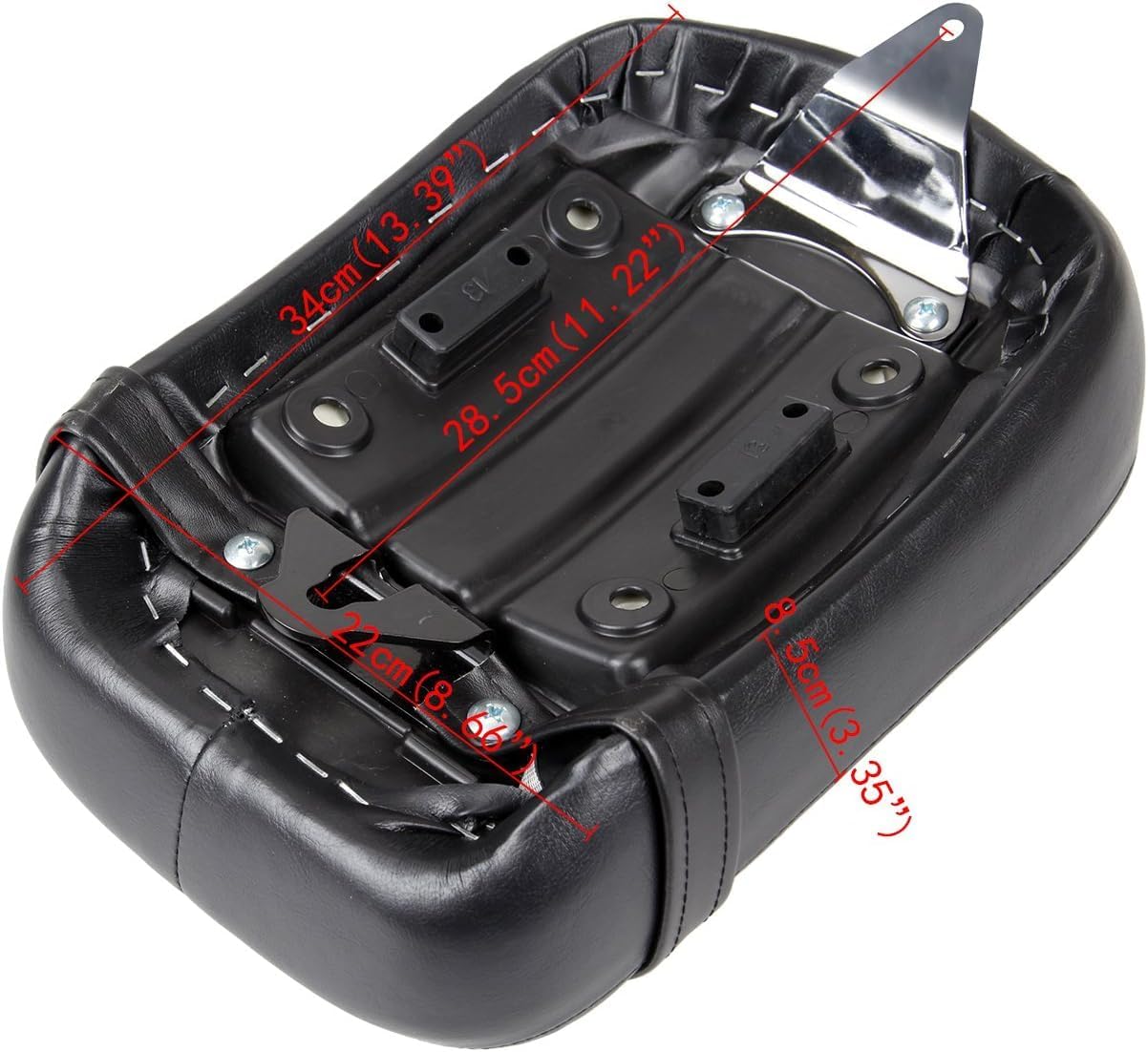 Synthetic Leather Motorcycle Pillion Passenger Rear Seat Fit For Honda Shadow ACE VT750 VT750C VT750CD 1998-2003 Black