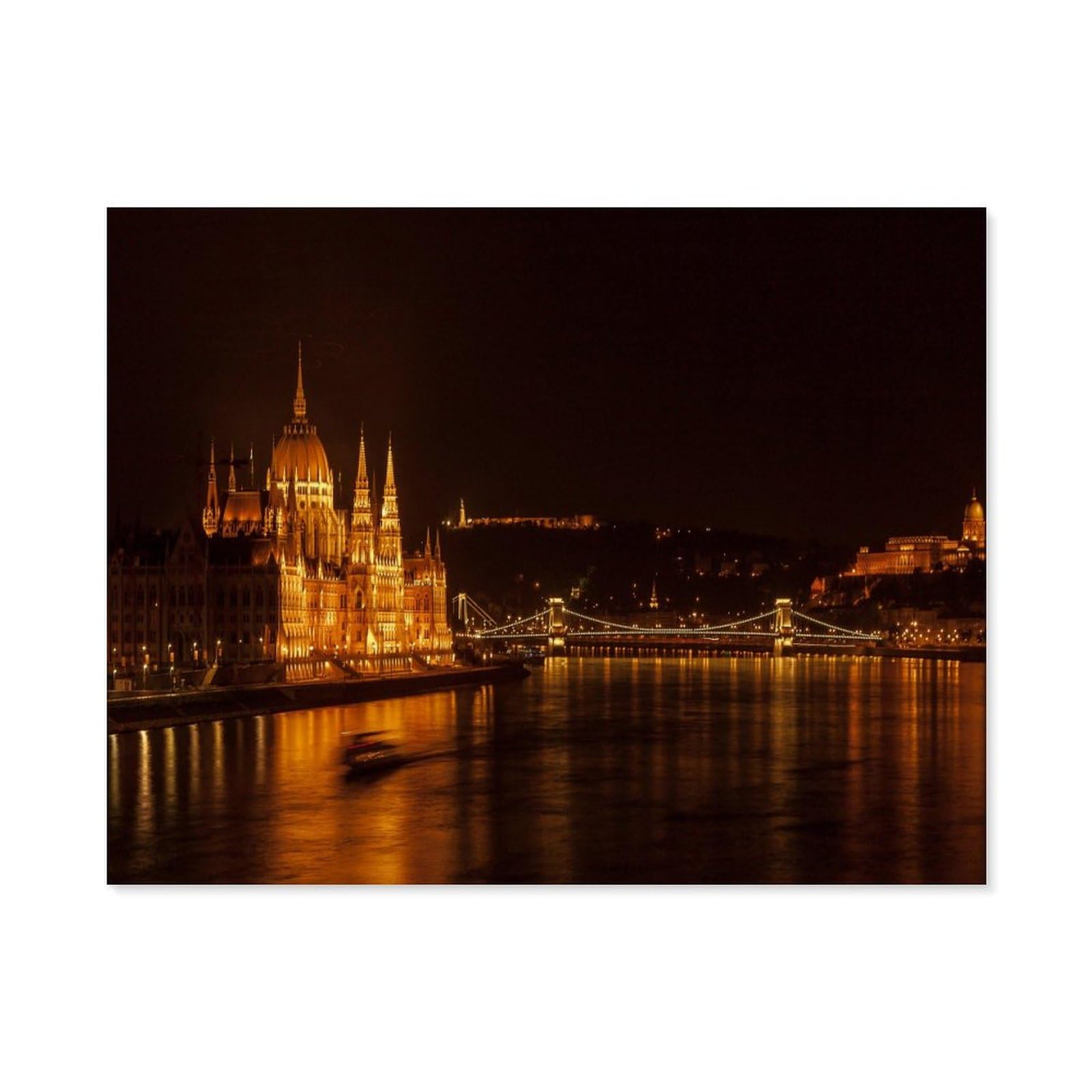 GSBRSNTS DIY Oil Painting Paint by Number Kit,Budapest City,DIY Painting by Number Kits Oil Paint Drawing Canvas Home Decor Gift(30x40cm-C5 — image 1