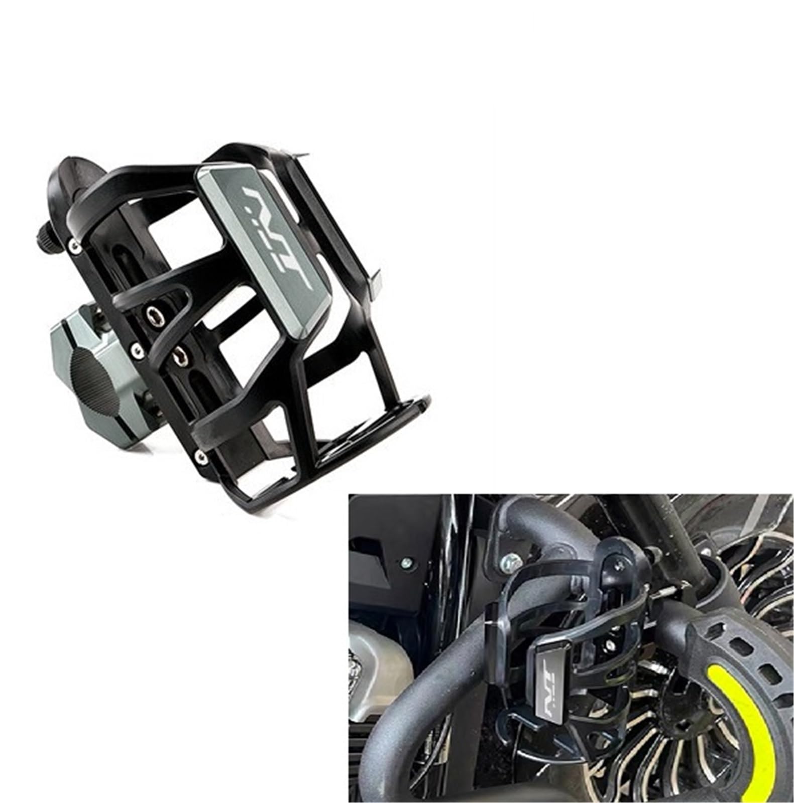 Porte-gobelet Porte-Bouteille d'eau Et De Boisson, Accessoires Moto, Support pour H-Onda NT1100 NT 1100 Nt1100 Nt 2021-2025 2026(Nero)