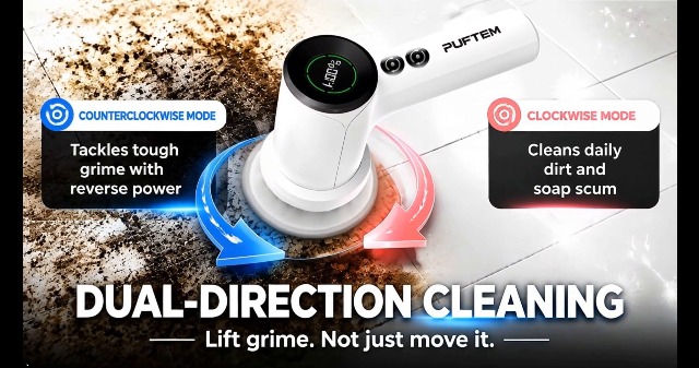 Amazon.com: PUFTEM Shower Scrubber, Electric Spin Scrubber for