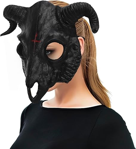 Miniatura 4 de Máscara de cabeza de animal de Halloween, terror, lobo, gorila, caballo, máscara de cara completa divertida para la cabeza, disfraz de fiesta,