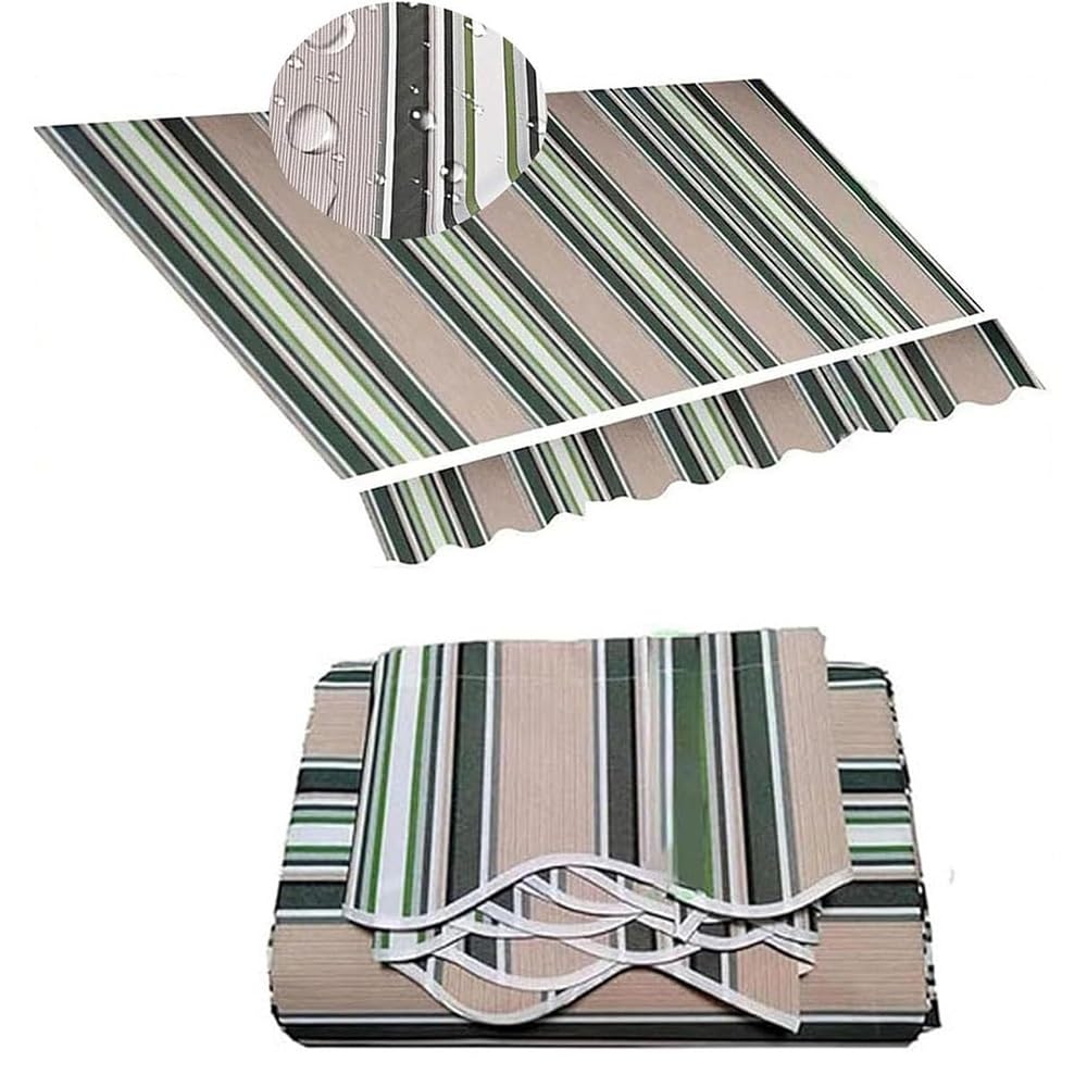 GJZQDKX Replacement Fabric for 300x250cm Manual Retractable Sunshade 280g/m² Polyester Canopy Cover Khaki (3.5x2.5m/12x8ft) for Outdoor Patio Umbrella.