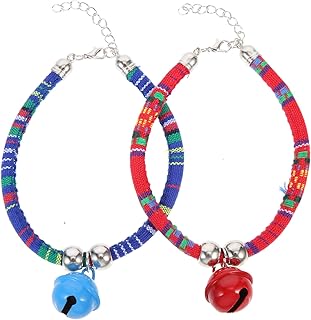 Mipcase 2 Peças Coleira De Gato Hijab Cachecol Acessórios De Natividade Juguetes Para Gato Coleira De Natal Coleira De Cachorro Corrente Lenço De Pescoço De Gatinho Colares Étnicos