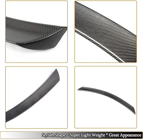 Miniatura 5 de MCARCAR KIT Alerón de tronco de fibra de carbono para Mercedes Benz Clase W204 Coupé 2 puertas 2008-2014 C204 C180 C200 C250 C300 C63 AMG Tapa